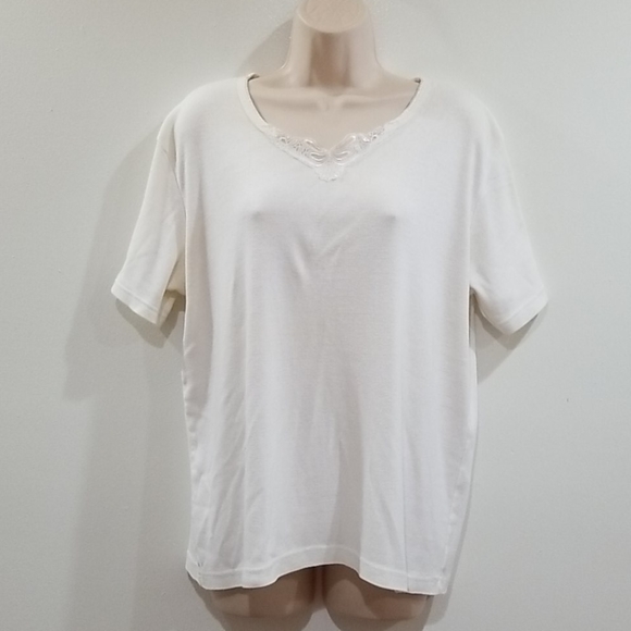 American weekend women's white blouse size large - Picture 2 of 9